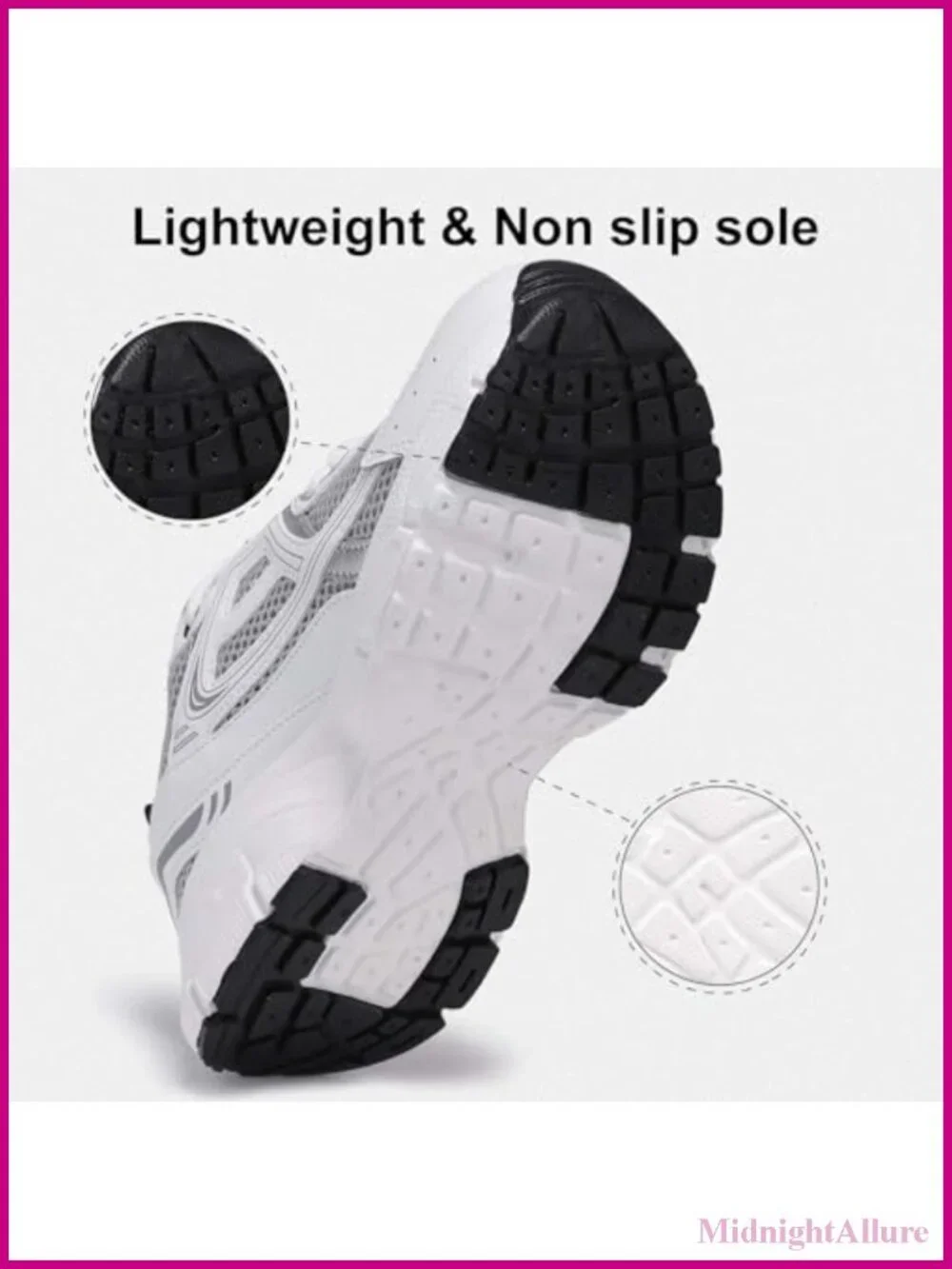 Women's Chunky Fashion Sneakers Breathable Mesh Lace-Up Athletic Shoes